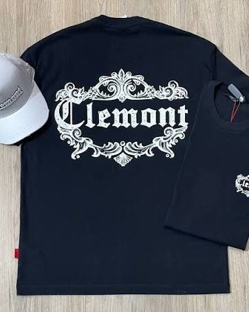 Camiseta Oversize Clemont Barroca Negra