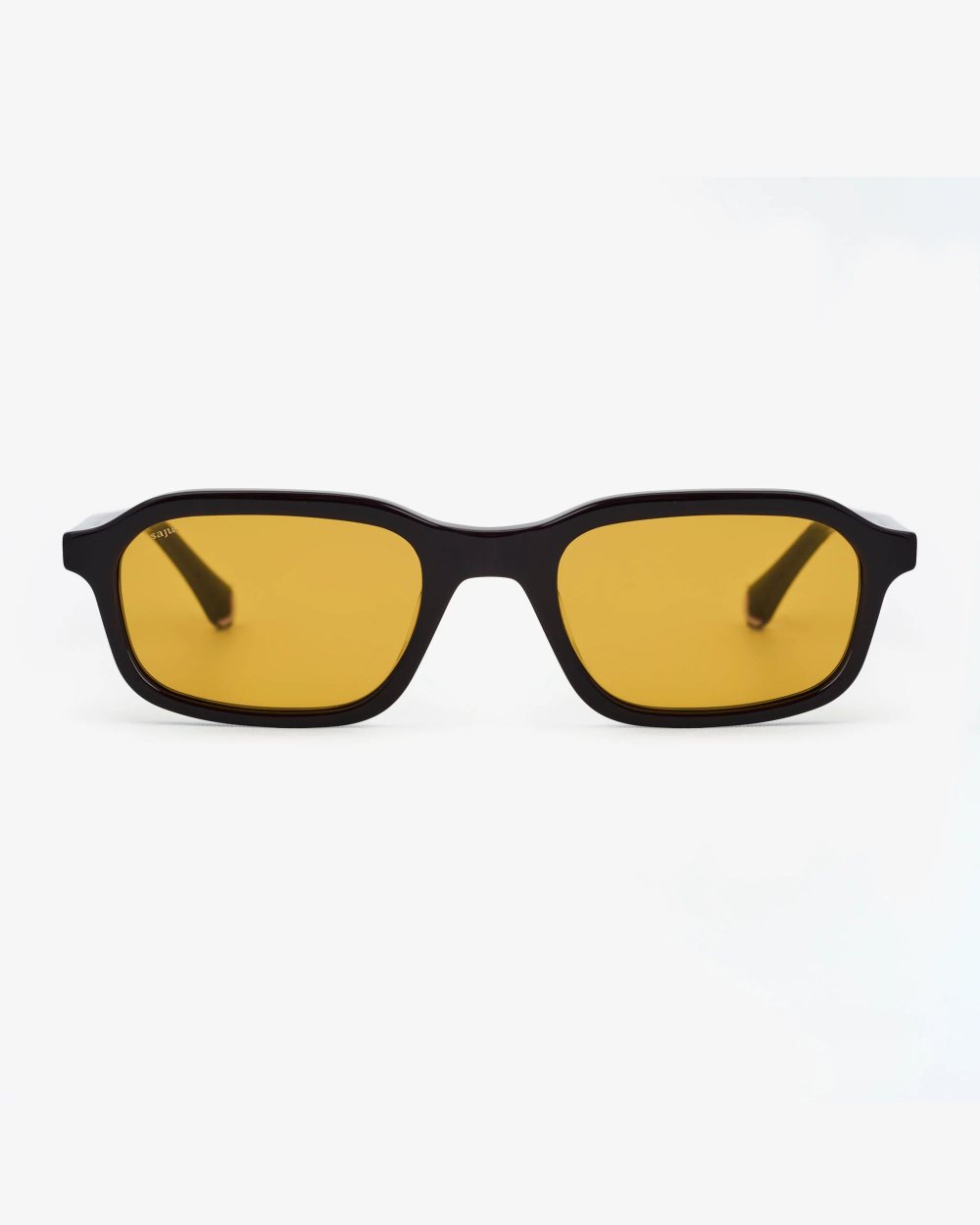Gafas de Sol Retro Negras Lente Ámbar