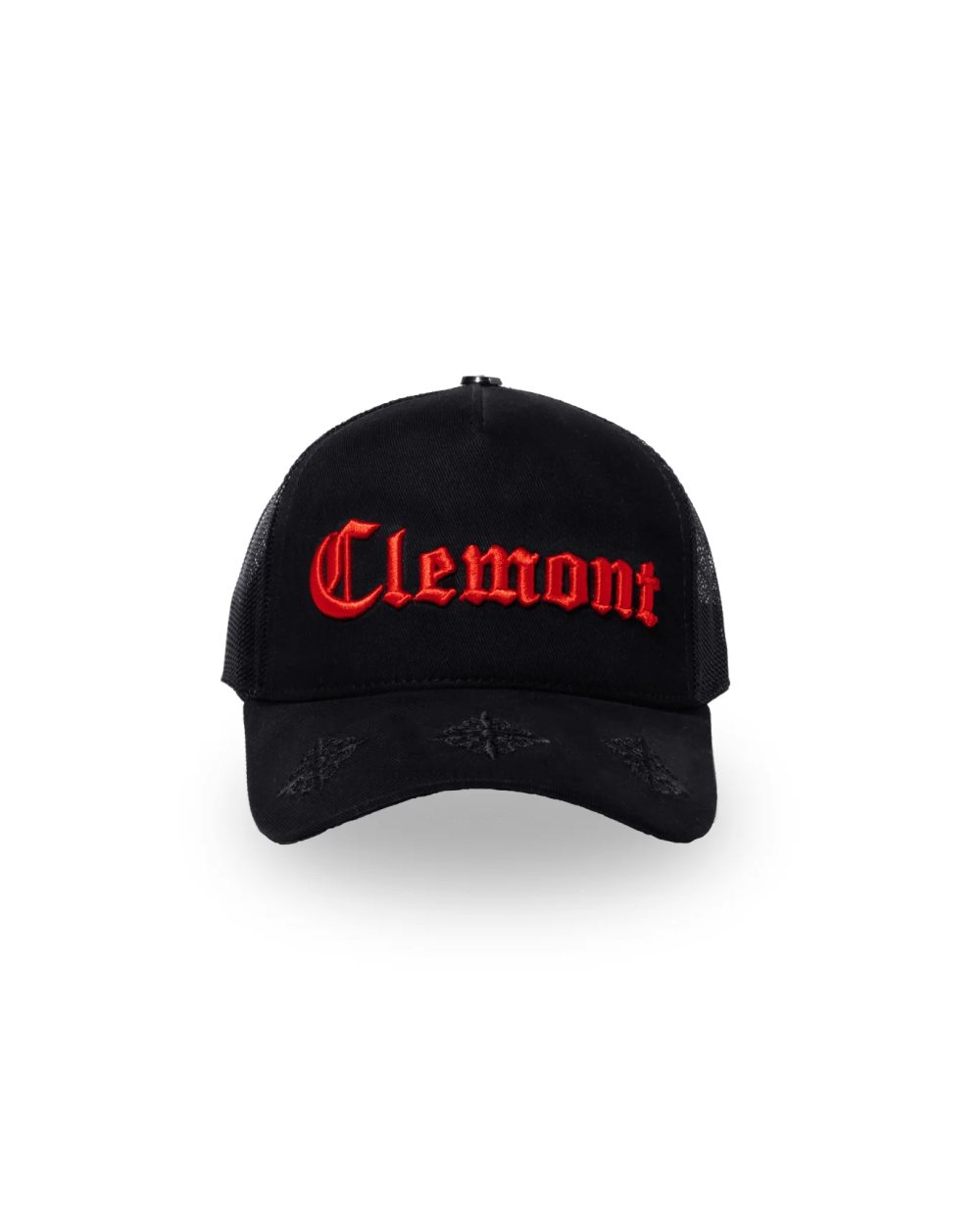 Gorra Trucker Clemont Negra Roja